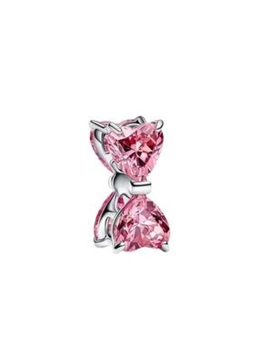 New Pandora Pink Bow Charm